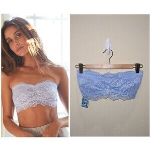 NWT Free People Lacey Looks Bandeau Light Blue